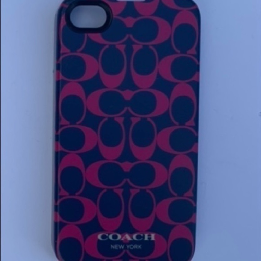 iPhone 4 coach phone case. Comes with box.